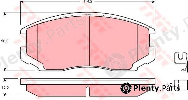  TRW part GDB3214 Brake Pad Set, disc brake