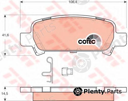  TRW part GDB3223 Brake Pad Set, disc brake