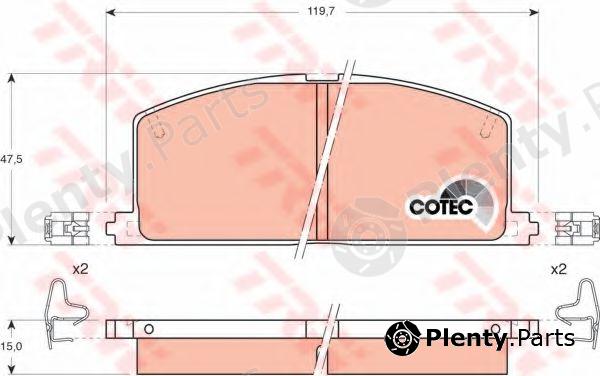  TRW part GDB323 Brake Pad Set, disc brake