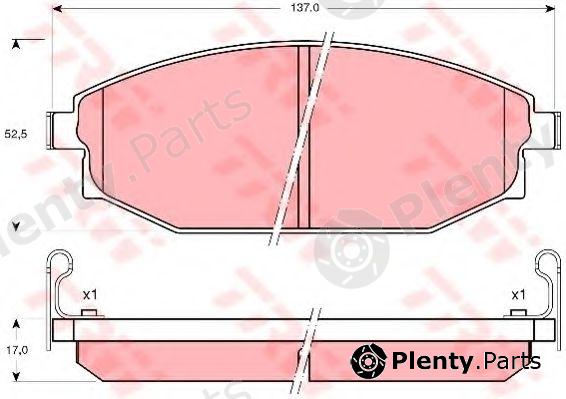  TRW part GDB3232 Brake Pad Set, disc brake