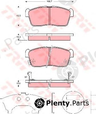  TRW part GDB3236 Brake Pad Set, disc brake