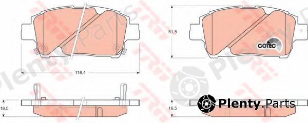  TRW part GDB3242 Brake Pad Set, disc brake