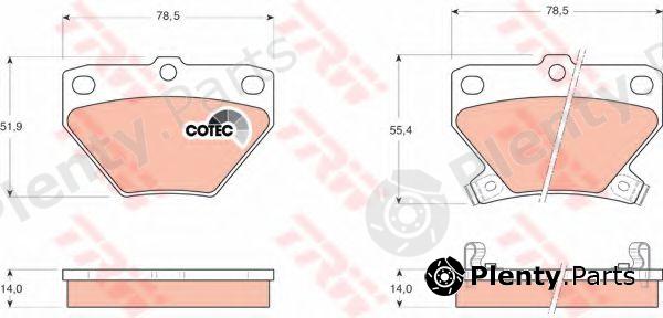  TRW part GDB3243 Brake Pad Set, disc brake