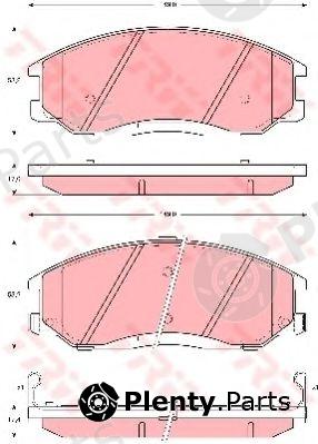  TRW part GDB3244 Brake Pad Set, disc brake