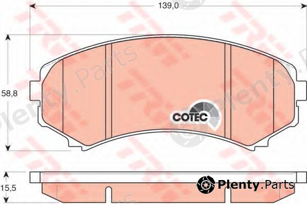  TRW part GDB3246 Brake Pad Set, disc brake