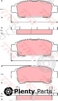  TRW part GDB3249 Brake Pad Set, disc brake