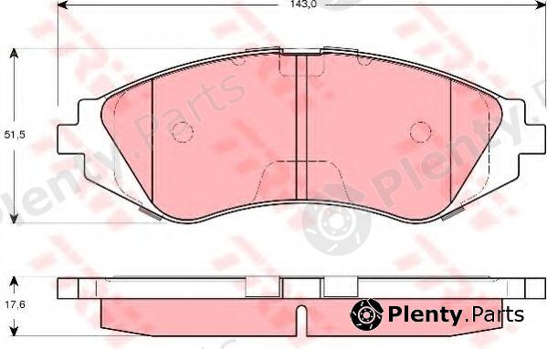  TRW part GDB3265 Brake Pad Set, disc brake