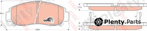  TRW part GDB3268 Brake Pad Set, disc brake