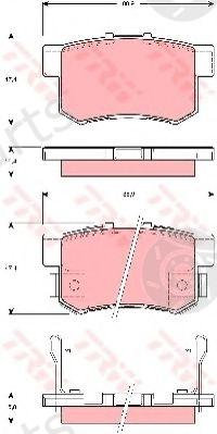  TRW part GDB3269 Brake Pad Set, disc brake