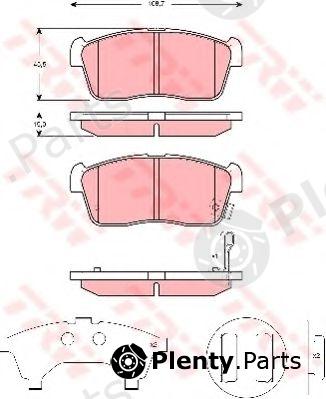  TRW part GDB3276 Brake Pad Set, disc brake