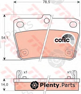  TRW part GDB3279 Brake Pad Set, disc brake