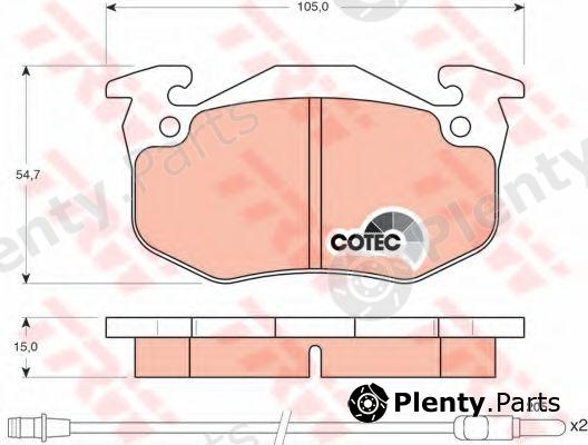  TRW part GDB328 Brake Pad Set, disc brake