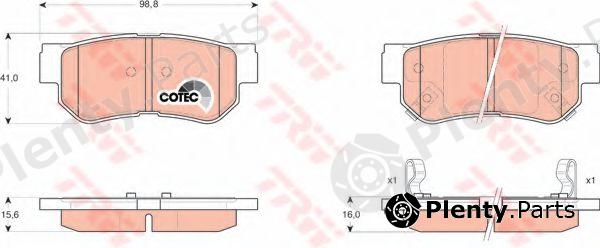  TRW part GDB3284 Brake Pad Set, disc brake