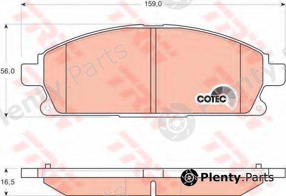 TRW part GDB3293 Brake Pad Set, disc brake