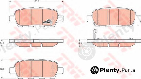 TRW part GDB3294 Brake Pad Set, disc brake