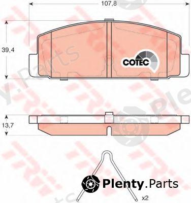  TRW part GDB3311 Brake Pad Set, disc brake