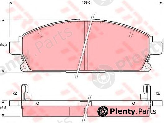  TRW part GDB3312 Brake Pad Set, disc brake