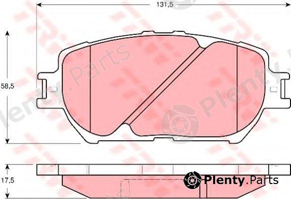  TRW part GDB3314 Brake Pad Set, disc brake