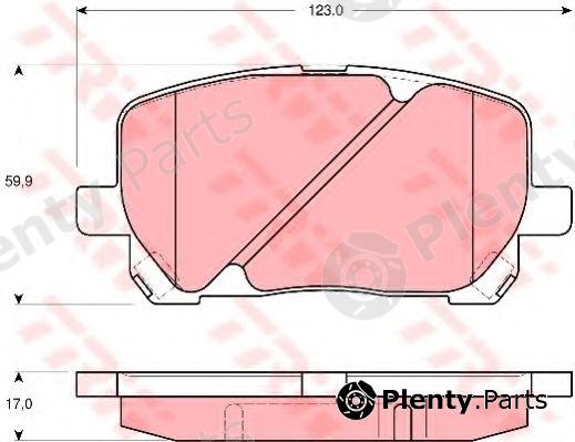  TRW part GDB3315 Brake Pad Set, disc brake