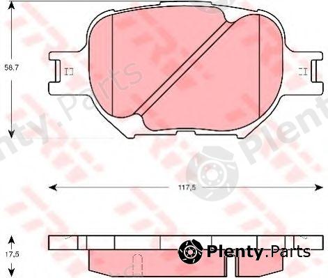  TRW part GDB3316 Brake Pad Set, disc brake