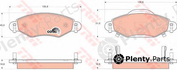  TRW part GDB3324 Brake Pad Set, disc brake