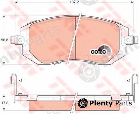  TRW part GDB3328 Brake Pad Set, disc brake