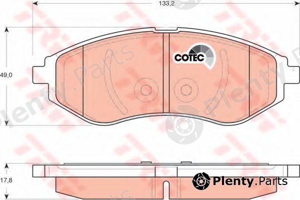  TRW part GDB3330 Brake Pad Set, disc brake