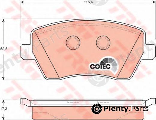  TRW part GDB3332 Brake Pad Set, disc brake