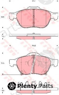  TRW part GDB3335 Brake Pad Set, disc brake