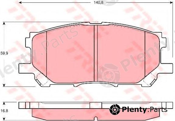  TRW part GDB3338 Brake Pad Set, disc brake