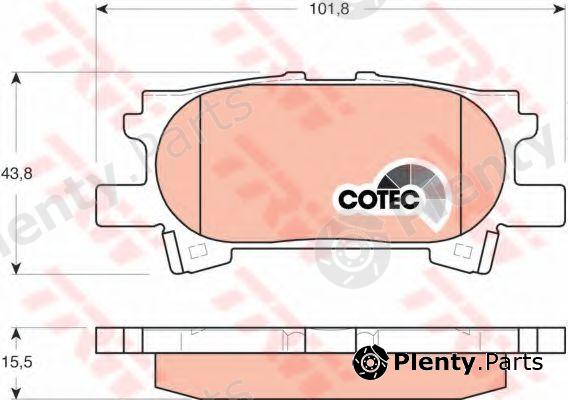  TRW part GDB3339 Brake Pad Set, disc brake