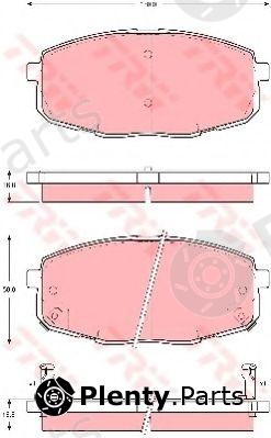  TRW part GDB3342 Brake Pad Set, disc brake