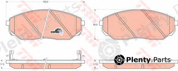  TRW part GDB3343 Brake Pad Set, disc brake