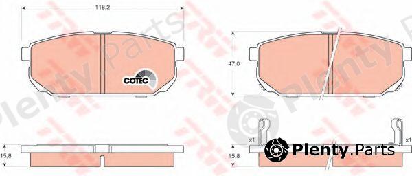  TRW part GDB3344 Brake Pad Set, disc brake