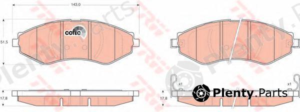  TRW part GDB3347 Brake Pad Set, disc brake