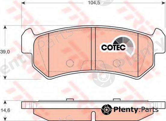  TRW part GDB3348 Brake Pad Set, disc brake
