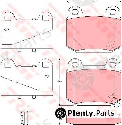  TRW part GDB3350 Brake Pad Set, disc brake