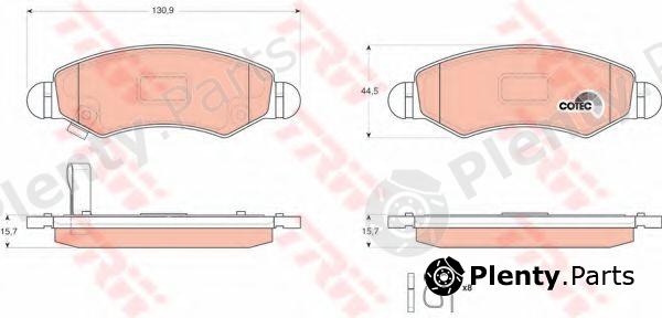  TRW part GDB3363 Brake Pad Set, disc brake