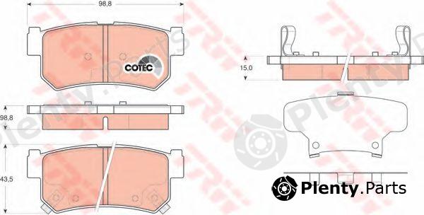  TRW part GDB3366 Brake Pad Set, disc brake
