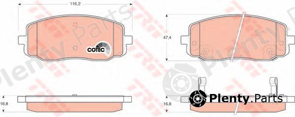  TRW part GDB3369 Brake Pad Set, disc brake