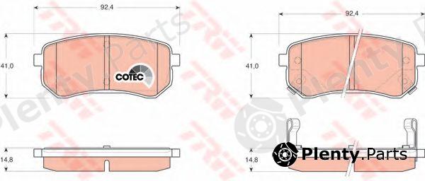  TRW part GDB3370 Brake Pad Set, disc brake