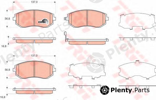  TRW part GDB3371 Brake Pad Set, disc brake