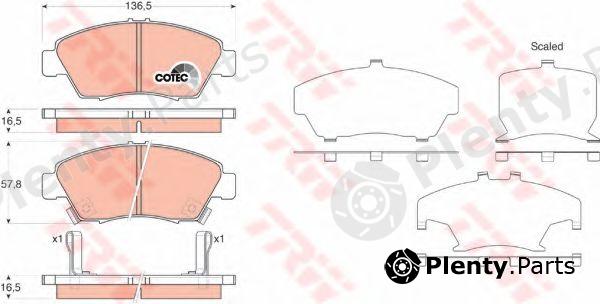  TRW part GDB3375 Brake Pad Set, disc brake