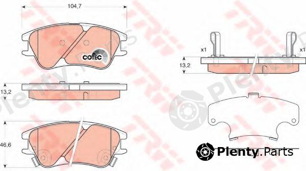  TRW part GDB3377 Brake Pad Set, disc brake