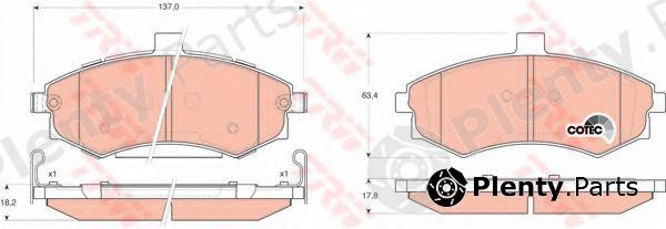  TRW part GDB3378 Brake Pad Set, disc brake