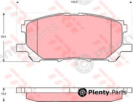 TRW part GDB3397 Brake Pad Set, disc brake