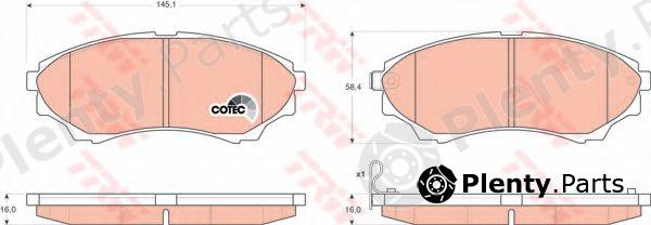  TRW part GDB3403 Brake Pad Set, disc brake