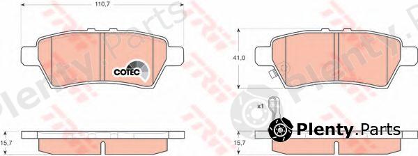  TRW part GDB3405 Brake Pad Set, disc brake