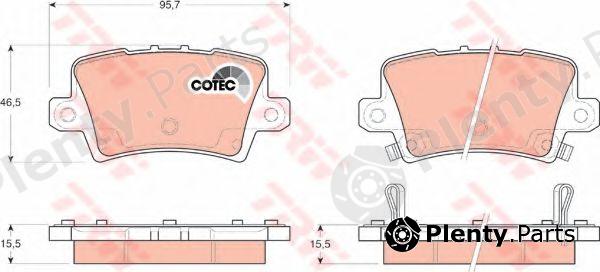  TRW part GDB3408 Brake Pad Set, disc brake