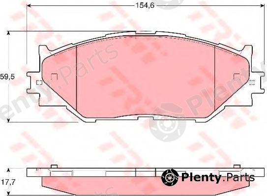  TRW part GDB3410 Brake Pad Set, disc brake